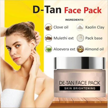 Detan Skin Brightening Face Pack (Pack of 2)